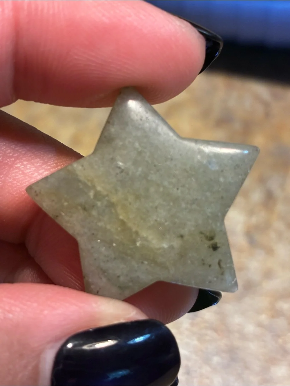 Natural stone Labradorite Star crystal rock pendant